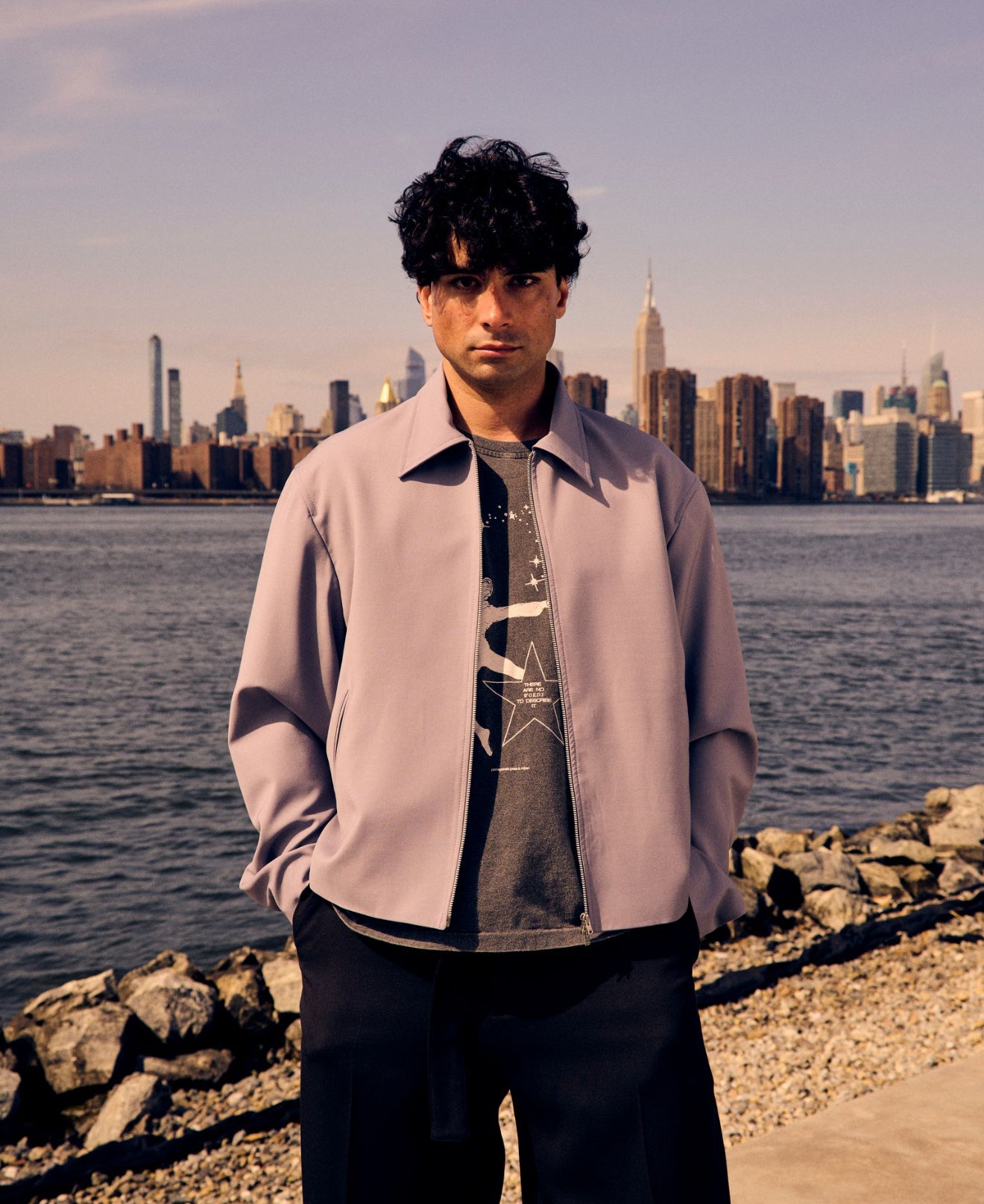 Mini Jacket Dusty Lavender High Twist Wool – Cueva