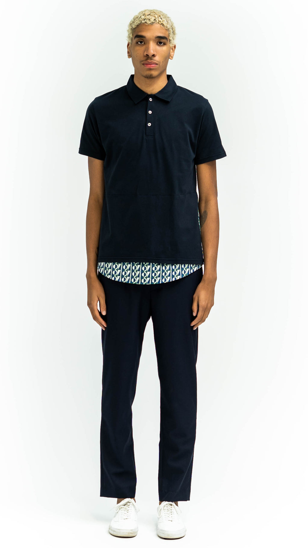 Polo Layered Poplin Navy