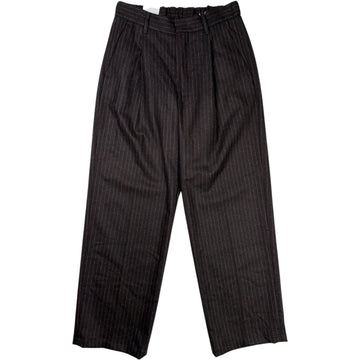 Kay Pant Brown Stripe Wool Blend