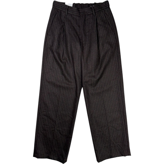 Kay Pant Brown Stripe Wool Blend