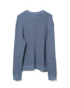 Russell Crew Neck Knit Cotton Stone Blue