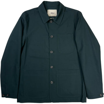 Constantin Tech Wool Three Pocket Overshirt Petrol Green