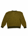 Palm Jumper Green Yellow Mohair and Alpaca Wool Blend