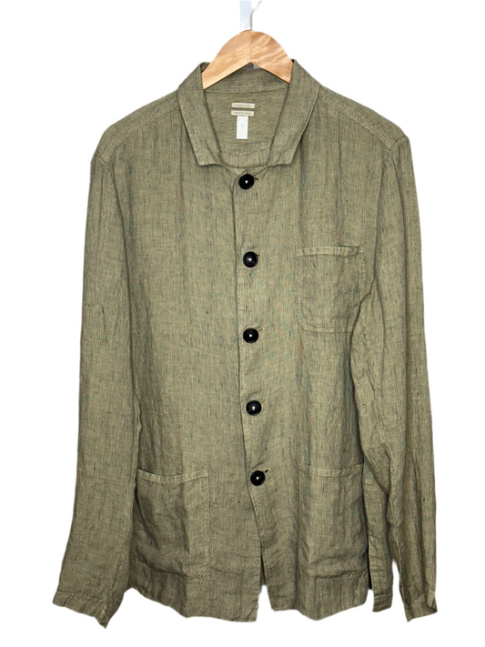 Florida Overshirt Green Linen