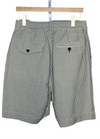 Pleated Track Short Derby Stripe Grey