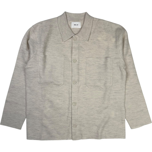 Jonas Wool Overshirt Ivory