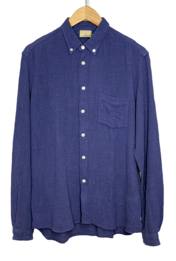 Branco Button Down Shirt Blue