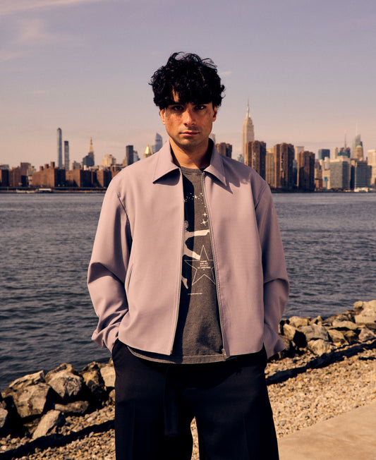 Mini Jacket Dusty Lavender High Twist Wool