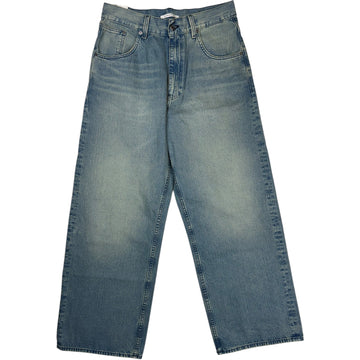 Super Wide Cinch Mid Blue Vintage