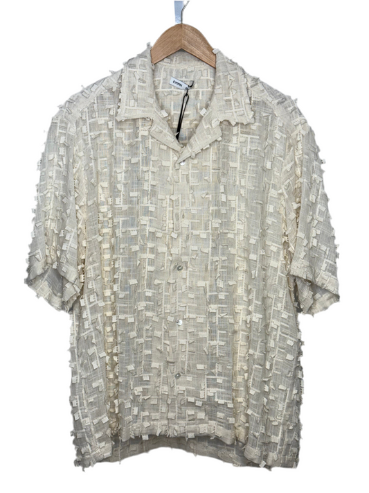 Ted Short Sleeve Camp Shirt Square Embroidery