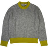 Alpaca Crewneck Sweater Light Grey Yellow