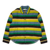 Overshirt Multi Color Stripes Wool Blend