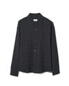 Vacation Shirt Cotton Blend Midnight Check