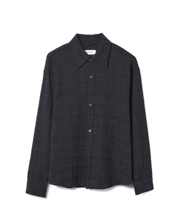 Vacation Shirt Cotton Blend Midnight Check