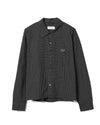 Frame Shirt Cotton Black Check