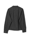 Frame Shirt Cotton Black Check
