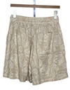 Enzo Drawstring Shorts White Rose