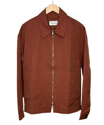 Solis Jacket Terracota Linen
