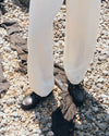 Aztec Boat Shoe Black Croco