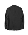 Patch Pocket Blazer Dark Grey Dry Wool