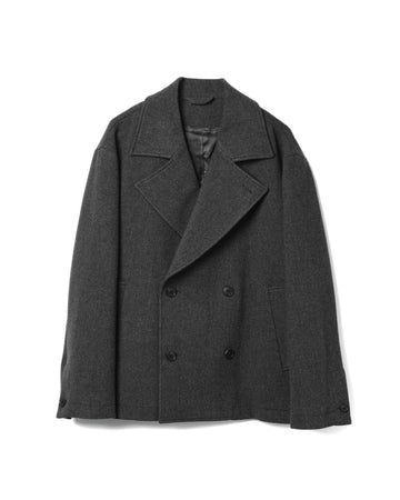 Sentence Peacoat Ash Brown Recycled Wool