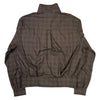 Mock Bomber Dirty Brown Glen Plaid