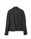 Mail Jacket Wool Blend Brown Melange Stripe
