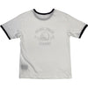 Flick Spark Inhale Ringer Tee White Navy