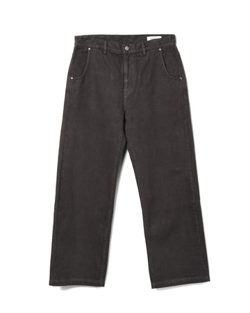 Straight Cut Denim Brushed Gull Twill
