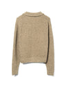 Wiral Cardigan Lambswool Speckled Beige