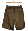 Contrast Stitch Elastic Waist Short Dark Chocolate