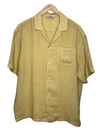 Bart Short Sleeve Linen Shirt Yellow