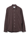 Deon Shirt Cotton Bordeaux Check