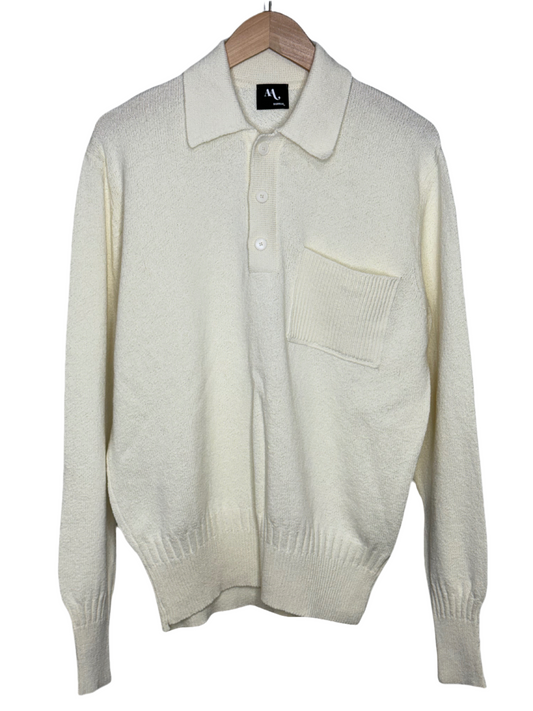Aashton Polo Sweater Cotton Panna