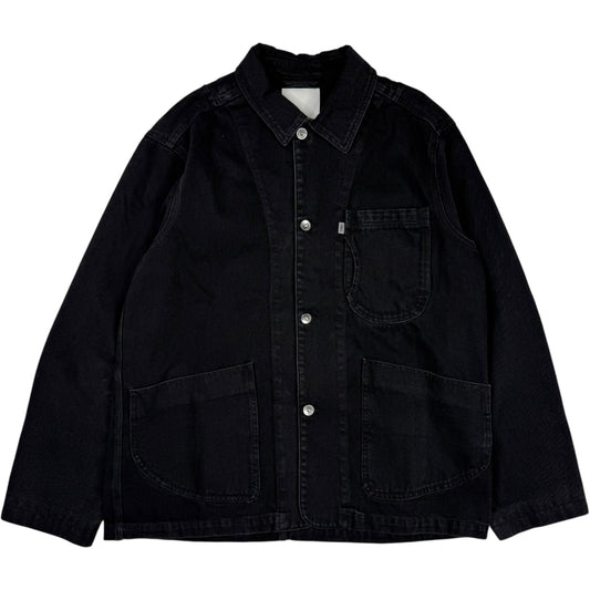 Construction Denim Jacket Black