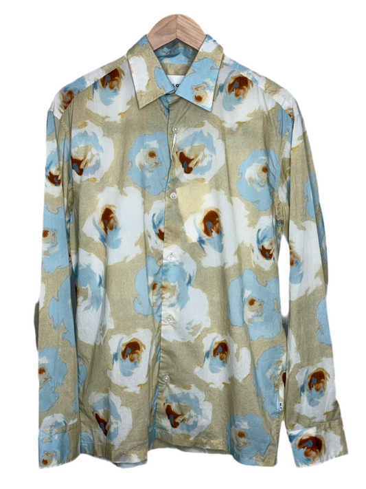 Freddy No Pocket Short Sleeve Shirt Blue Print