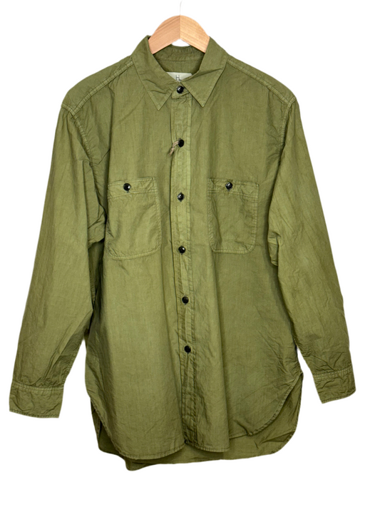 U.S.N Shirt Cotton Poplin Olive