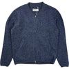 Slate Blue Wool Fleece Zip Bomber