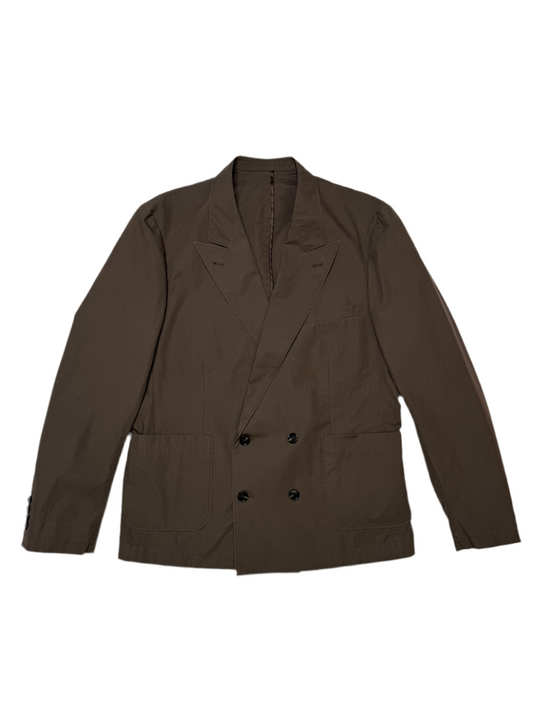 Kirk Unstructured Blazer Tobacco Cotton