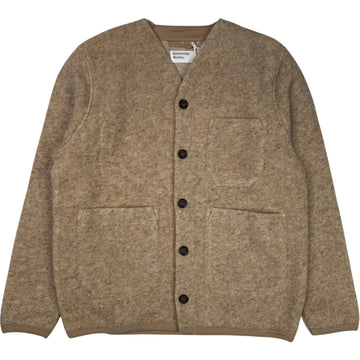 Fawn Wool Fleece Cardigan