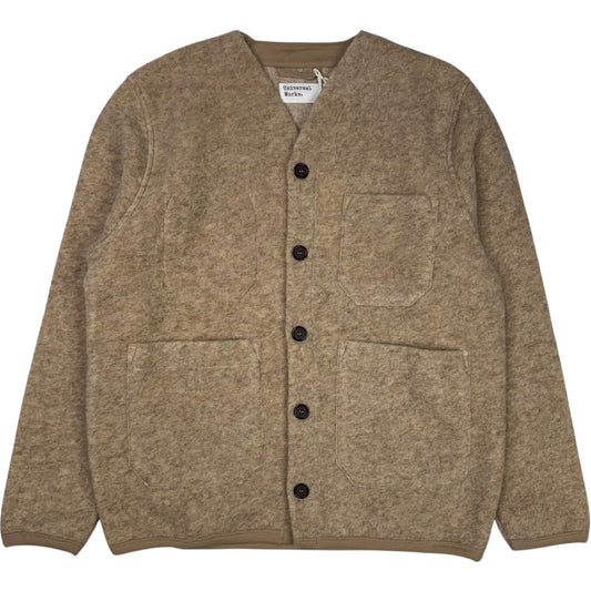 Fawn Wool Fleece Cardigan