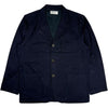 Navy Linen Slub Weave Bakers Jacket
