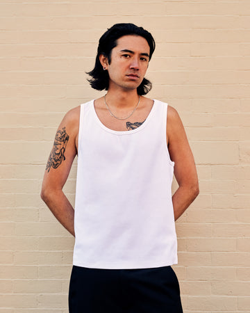 Cyril Tank Top Organic White Cotton