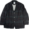 Sumi Madras Check Coverall Charcoal Cotton