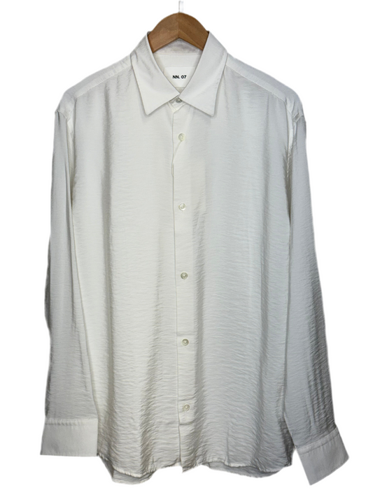 Freddy Button Front Shirt White Tencel