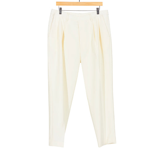 White Wool Blend Trouser