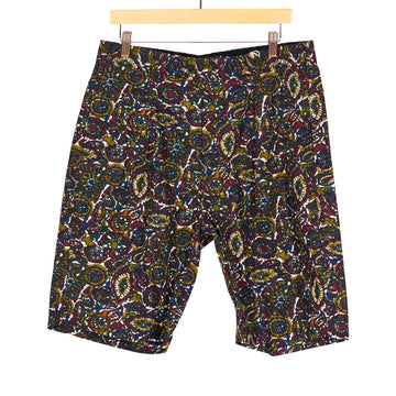 Sunset Short Olive Cotton Batik Print
