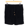 Black Velour Shorts