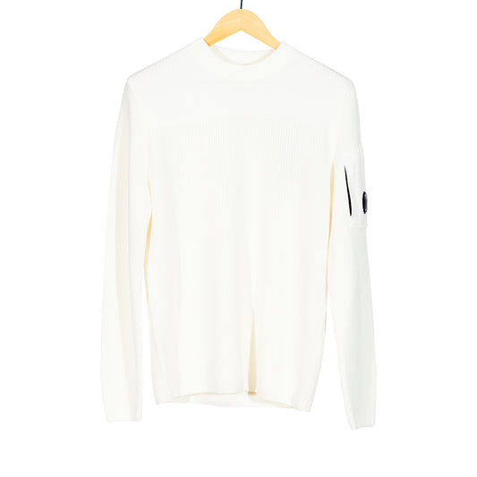 Gauze White Sea Island Cotton Sweater