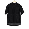 Mechanic Zip Up Short Sleeve Shirt Black Crochet